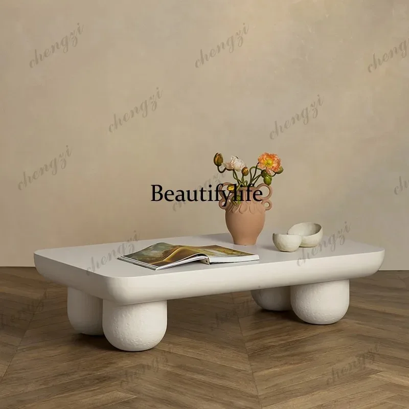 F181 Coffee table, simple modern rectangular cloud tea table outdoor courtyard coffee table