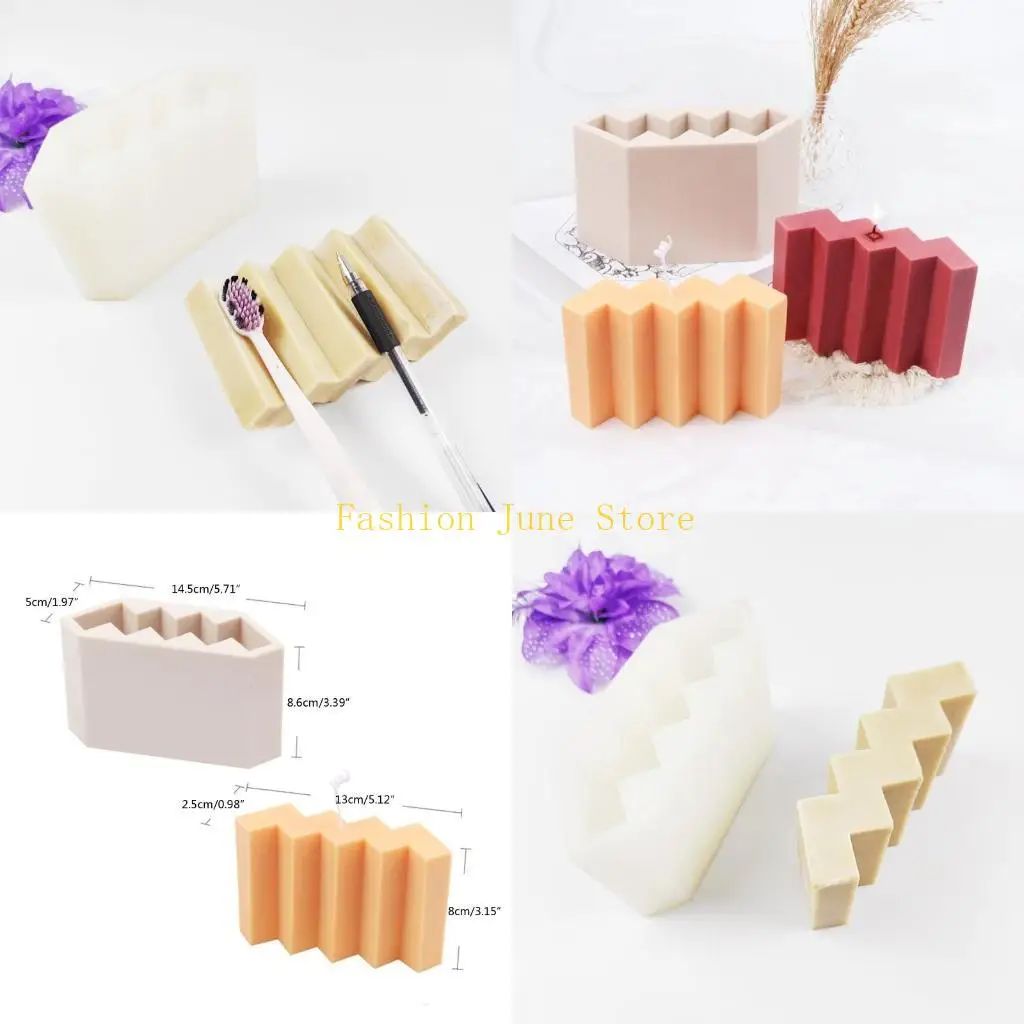 

N5KA геометрическая волнистая линия, форма для изготовления мыла, держатель для зубных щеток, полимерная форма, сделай сам,