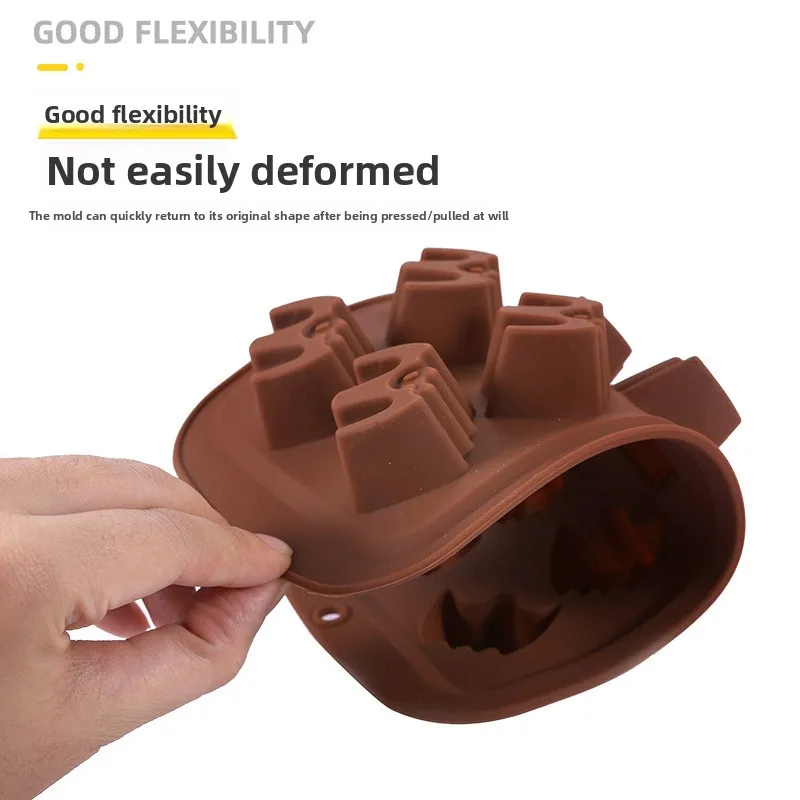 Silicone chocolate mold 10 consecutive Halloween modeling baking utensils creative weird home kitchen mold