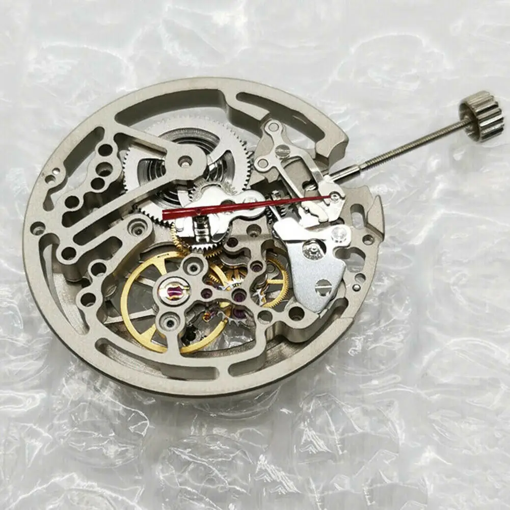 1pc Seagull TY2809 Automatic Skeleton Movement 30.95mm, 21 Jewels 21600bph 3 Hands No-Date Watch Repair Part