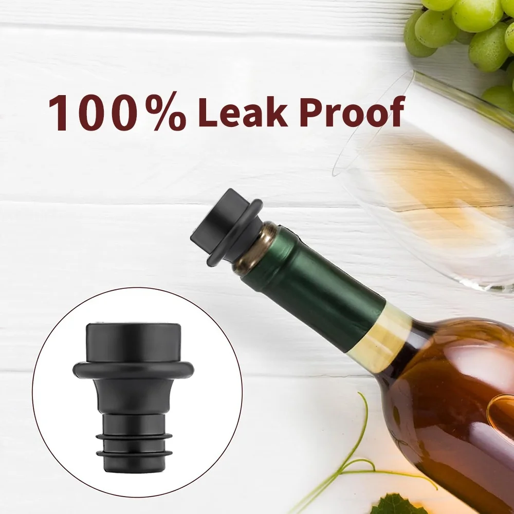 WOTOR Wine Stoppers ABS Plastics Manual Vacuum Pump Wine Saver Reusable Wine Bottle Stopper Sealer Keep Wine Fresh Bar Tools