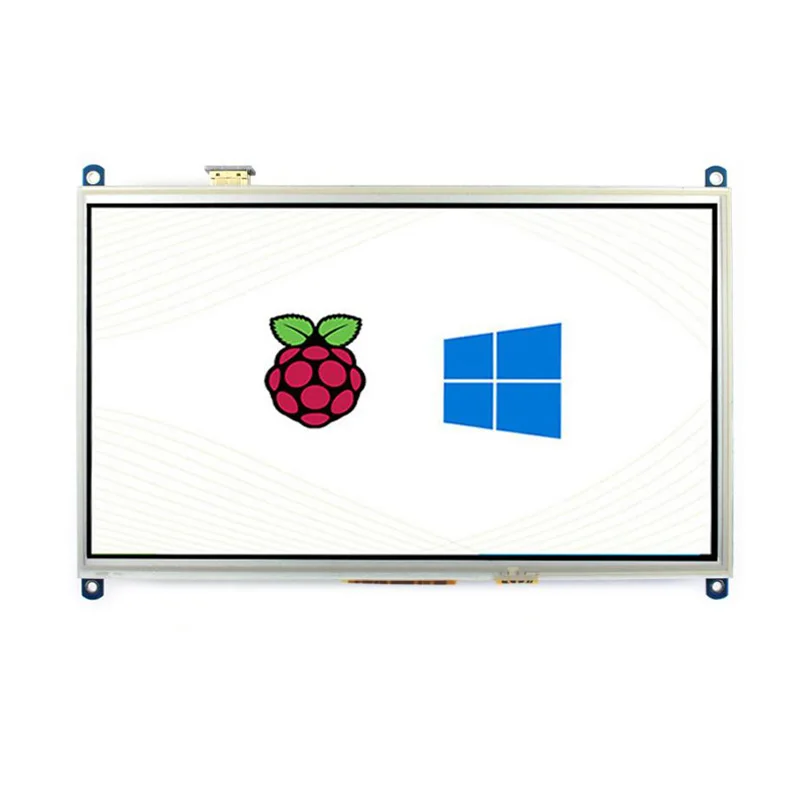 PC/Raspberry Pi 10,1-calowy wyświetlacz LCD Pojemnościowy interfejs HDMI Ekran dotykowy 1024px * 600px Dla Raspberry PI4B/3B/3B+/Zreo