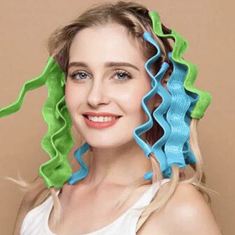 

12pcs Flexible Hair Curling Rod Hair Curler Makers Soft Foam Bendy Twist Curls Flexi Rollers Styling Tools Hair Roller No Heat
