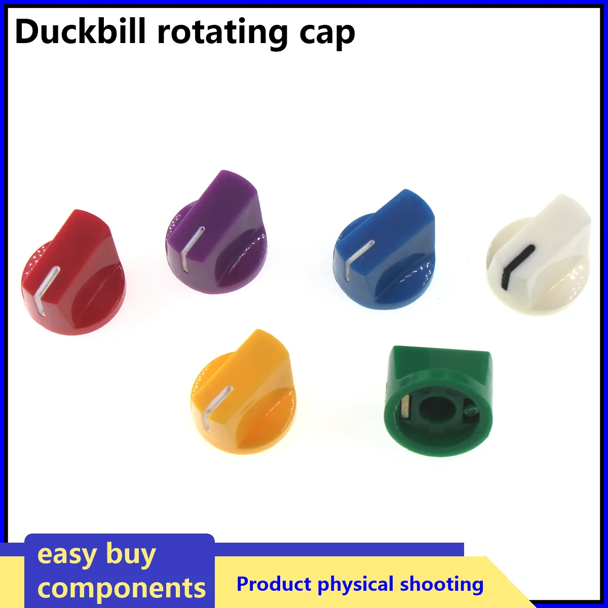 

19x14mm Multi Color Flet Head Guitar Pedal Knob Electric Guitar Pot Potentiometer Knobs red balck Accessories Electric