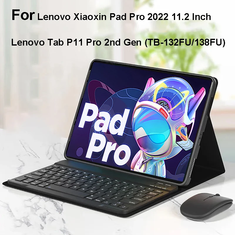 Keyboard Case for Lenovo Xiaoxin Pad Pro 2022 11.2Inch For Lenovo Tab P11 Pro 2nd Gen TB-132FU/138FU Tablet Cover