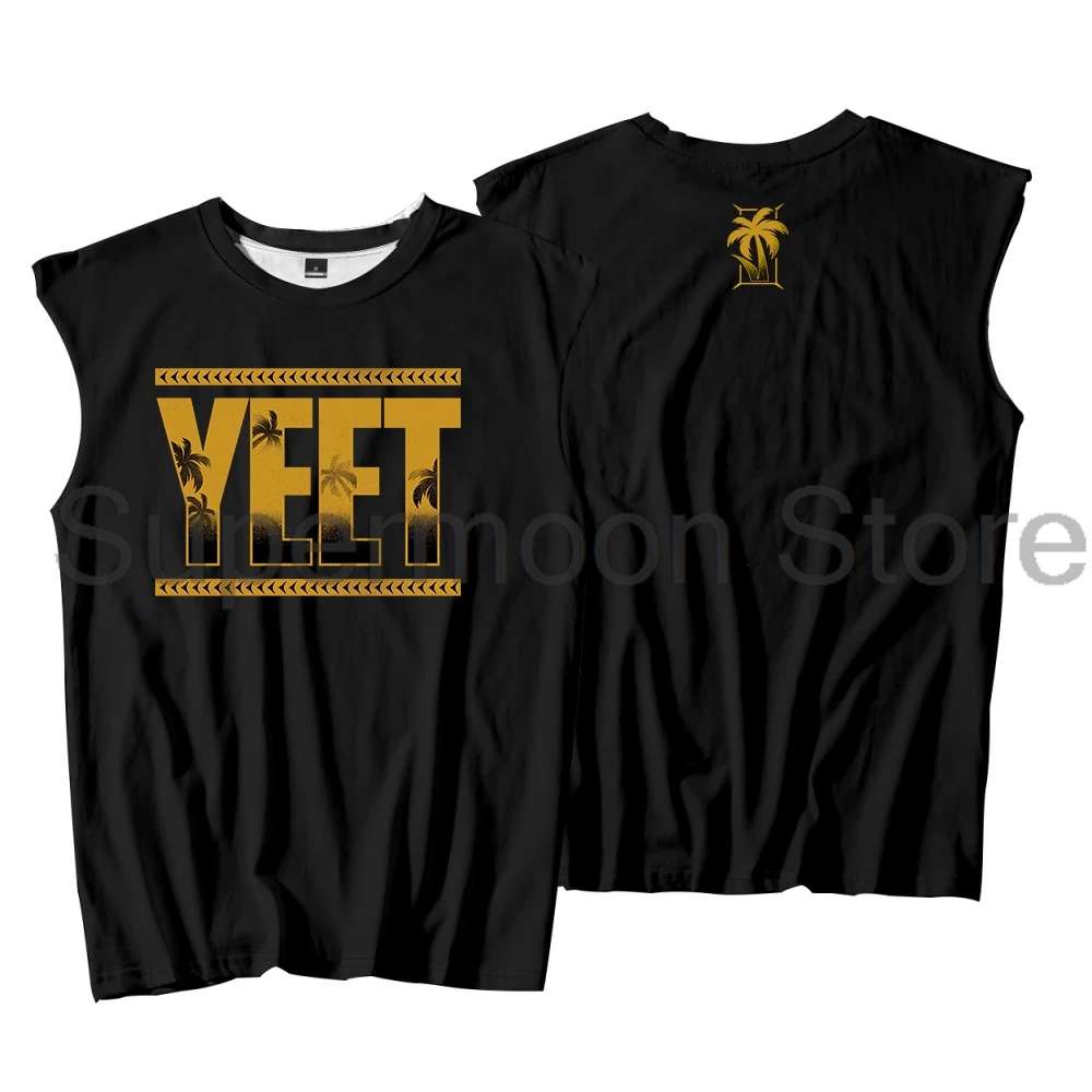 

Jey Uso Yeet Golden Logo Tank Tops Sleeveless Sport Gym Vest Women Men Streetwear Trendy Outdoor Sportwear