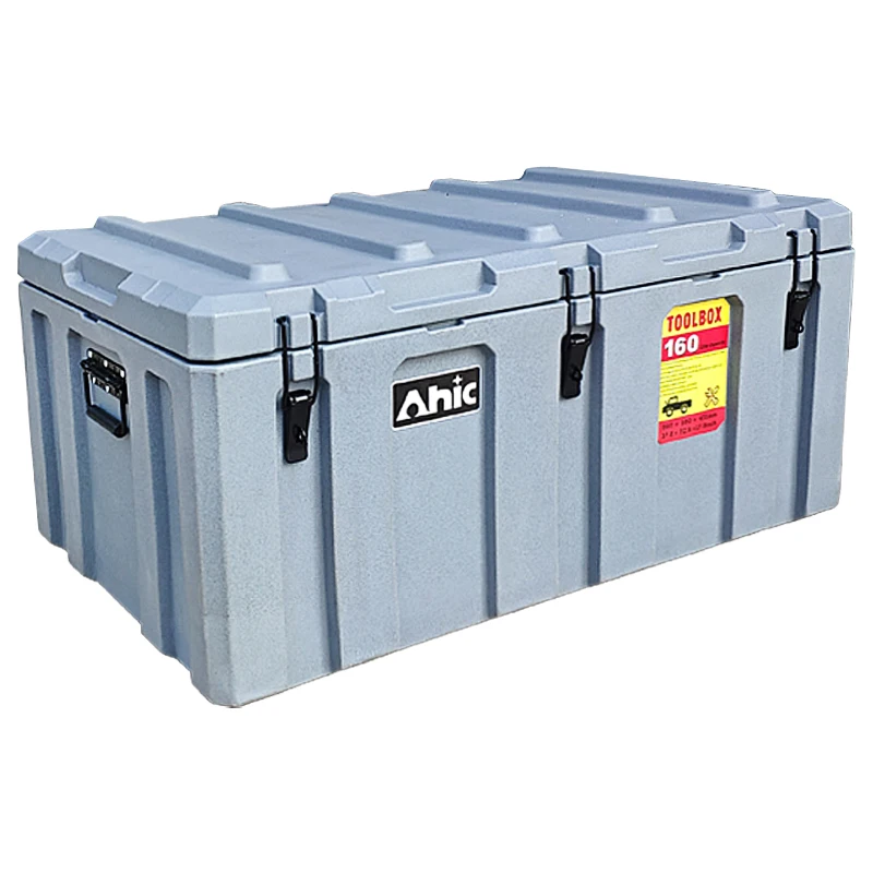 Heavy Duty 160L Rotomolded Tool Box Large Hard Plastic Truck Storage Case Custom Size Waterproof Made LLDPE Workshop Garage