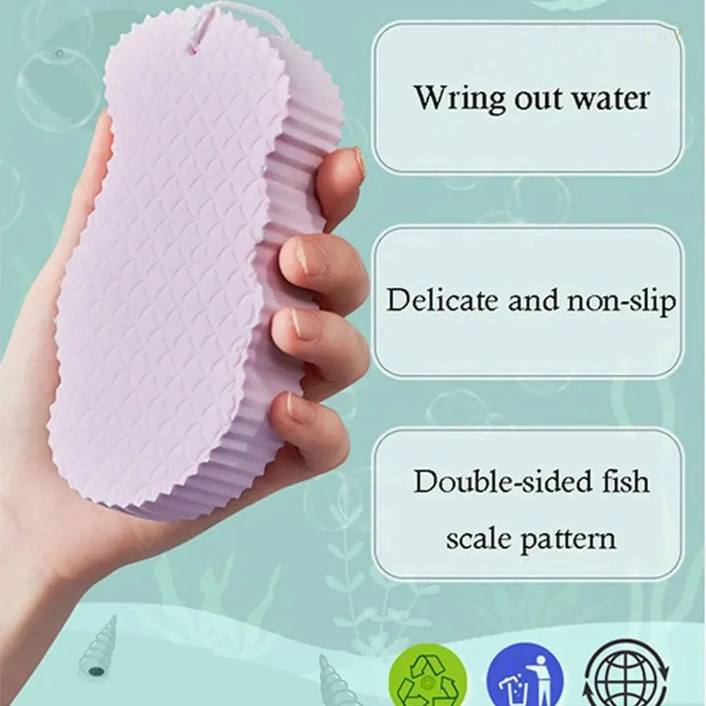 

3D Rubbing Sponge Baby Bath Rubbing Towel Rubbing Mud Sponge Rubbing Back Does Not Harm Skin Children's Bath Rubbing Artifact