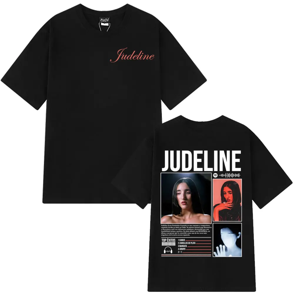 Singer Judeline Album Tour 2026 Print Tees Men Women Fashion T-shirts Summer Short-sleeved Aesthetic Trend T-shirts