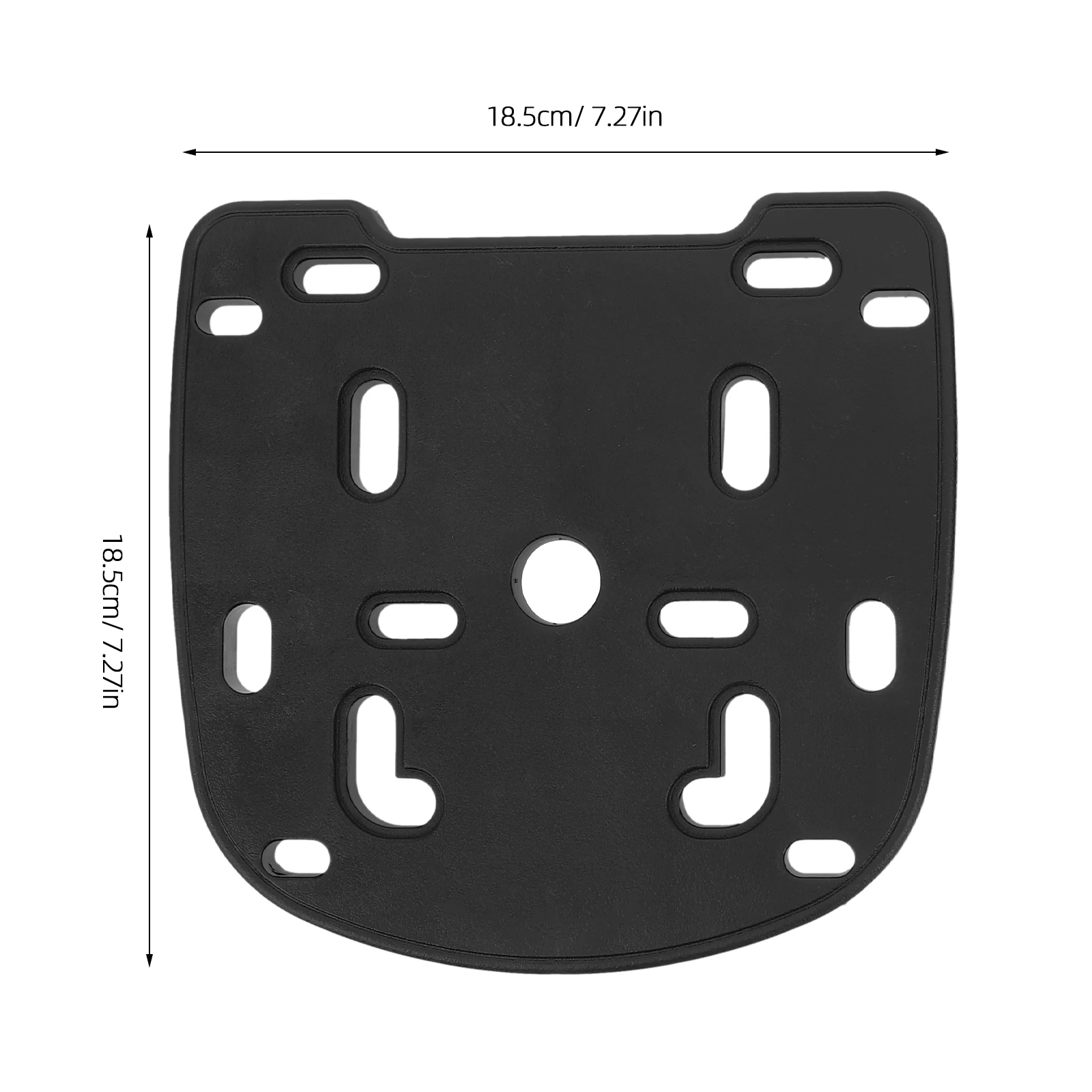 2 قطعة دراجة نارية العالمي جذع قاعدة لوحة سميكة الخلفية تخزين قوس مادة PP Splashproof الدراجة البضائع الناقل لفترة طويلة