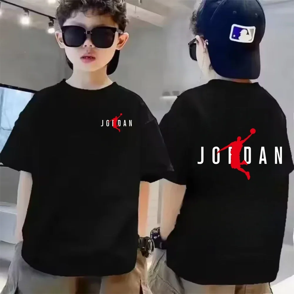 Zomer Ademend Katoen Kinderen T-shirt Korte Mouw Merk Patroon Kid Jongen Kleding Sport Casual Mode Cool Baby Tee Top