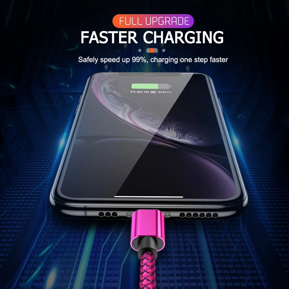 0.2 متر 1 متر 2 متر 3 متر 3A كابل يو اس بي آيفون 14 13 12 11 برو ماكس X XR 6 7 8 زائد الرصاص الهاتف المحمول سريع شحن الحبل سلك شاحن البيانات