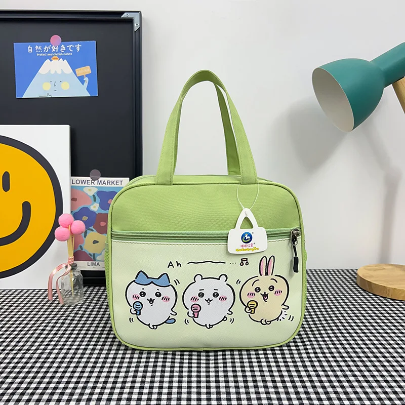 

Cute Chiikawa Handbag Lunch Box Bag Large Capacity Kawaii Cartoon Student Insulation Lunch Bag Student Lunch Bag Bags for Woman