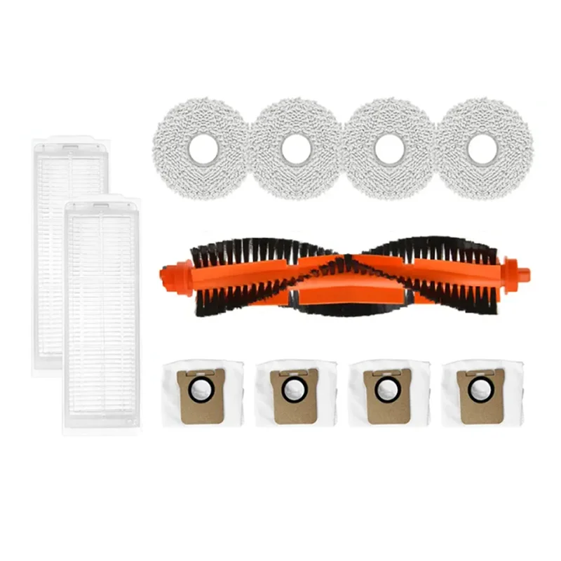 TAIGH-11PCS ممسحة القماش كيس لجميع الغبار فلتر Hepa قطع غيار الفرشاة الرئيسية لشاومي Mijia M30 Pro C107 روبوت فراغ