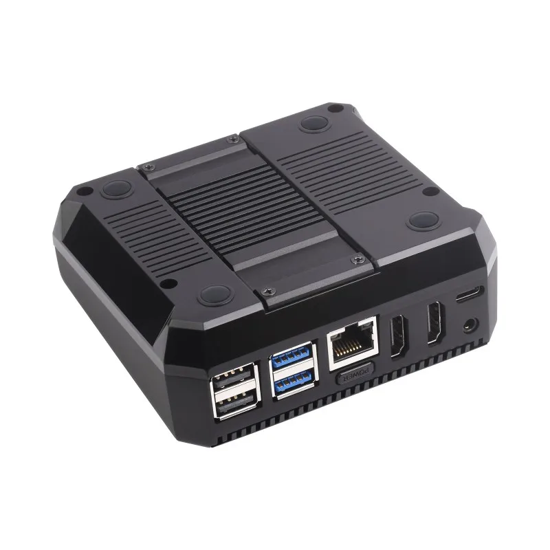 Waveshare casing paduan aluminium Argon ONE V3 untuk Raspberry Pi 5, kipas pendingin bawaan, opsional untuk Slot ekspansi M.2 NVME, casing Pi5