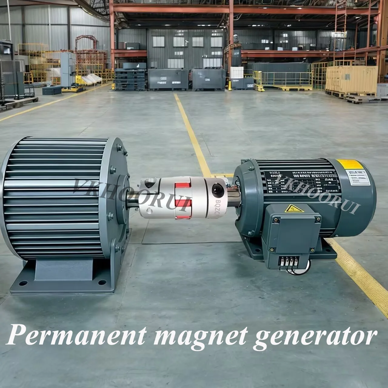 

Electric Permanent Magnet Generator 100KW 50KW 80KW 200KW Low Noise Low RPM 50HZ 220V 380V 3Phase Motor Alternator with Motor