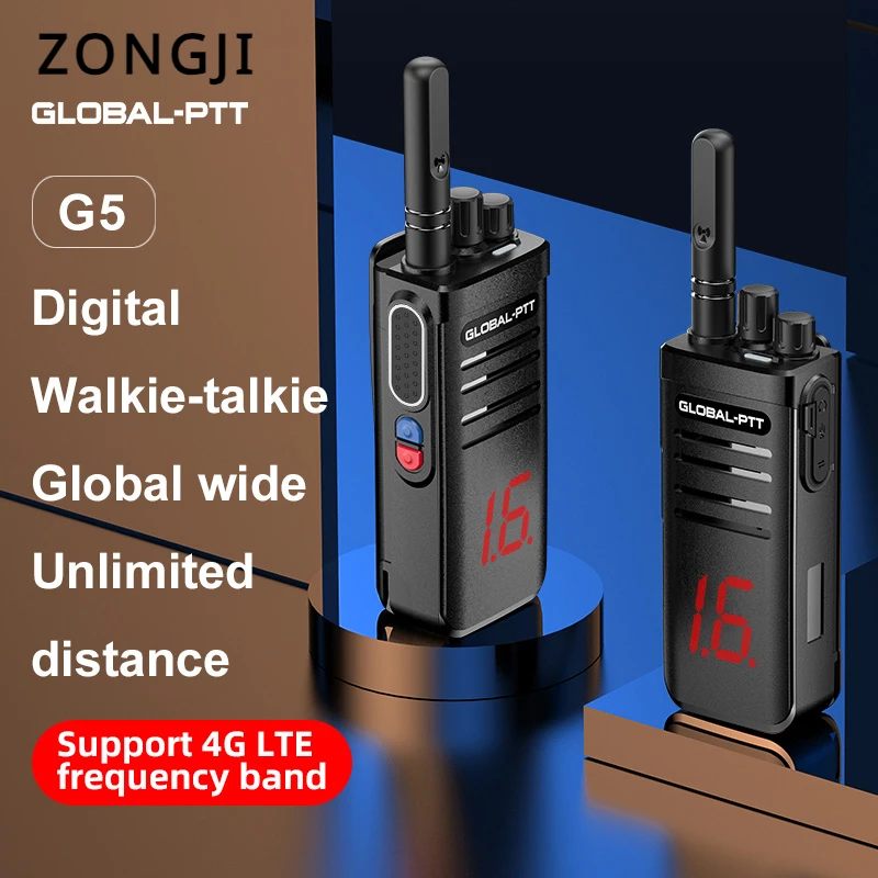 

Global-PTT G5 Walkie Talkie Flagship Global Available POC 4G Two-way Radio Internet Portable Profesional Long Range Communicator