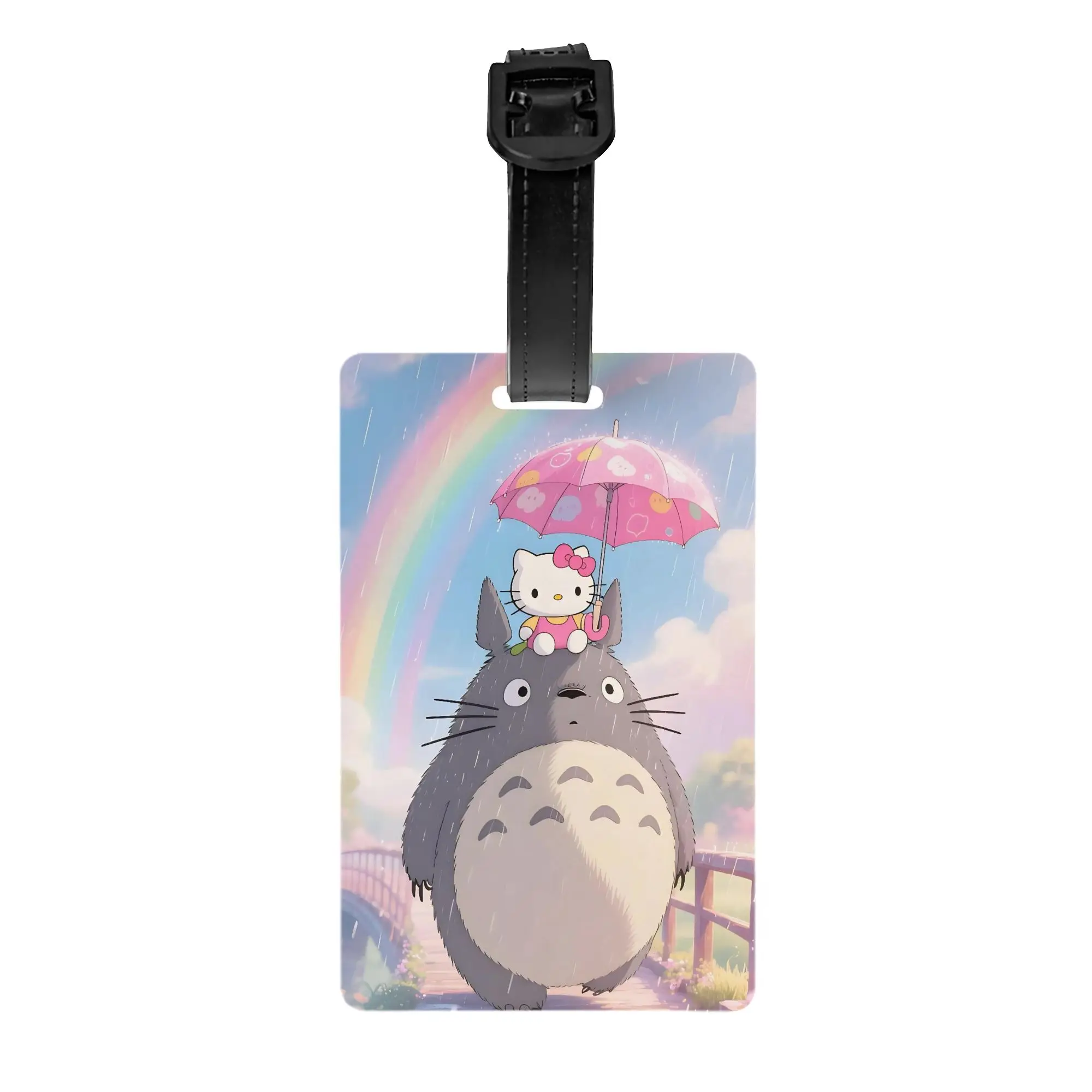 علامة الأمتعة الكرتون مرحبا كيتي حامل الأمتعة الصعود العلامات اسم معرف عنوان الأمتعة حقيبة العلامات للنساء علامات الأمتعة هدية