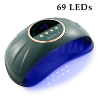 69 LEDs UV LED Nail Lamp 268W Professional Nail Dryer for Curing All Nail Gel Nail Polish Manicure Lamp Nail Salon Tool