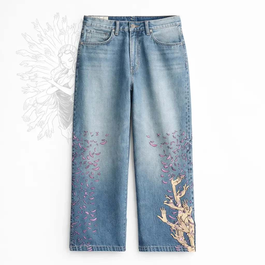 mom calÇa feminina boyfriend em jeans com rasgos