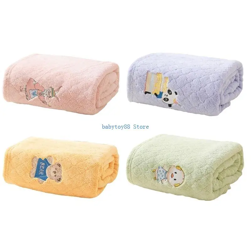 Toalla baño recién nacido y4ud toalla gentil y cómoda vellón coral para niñas chicas