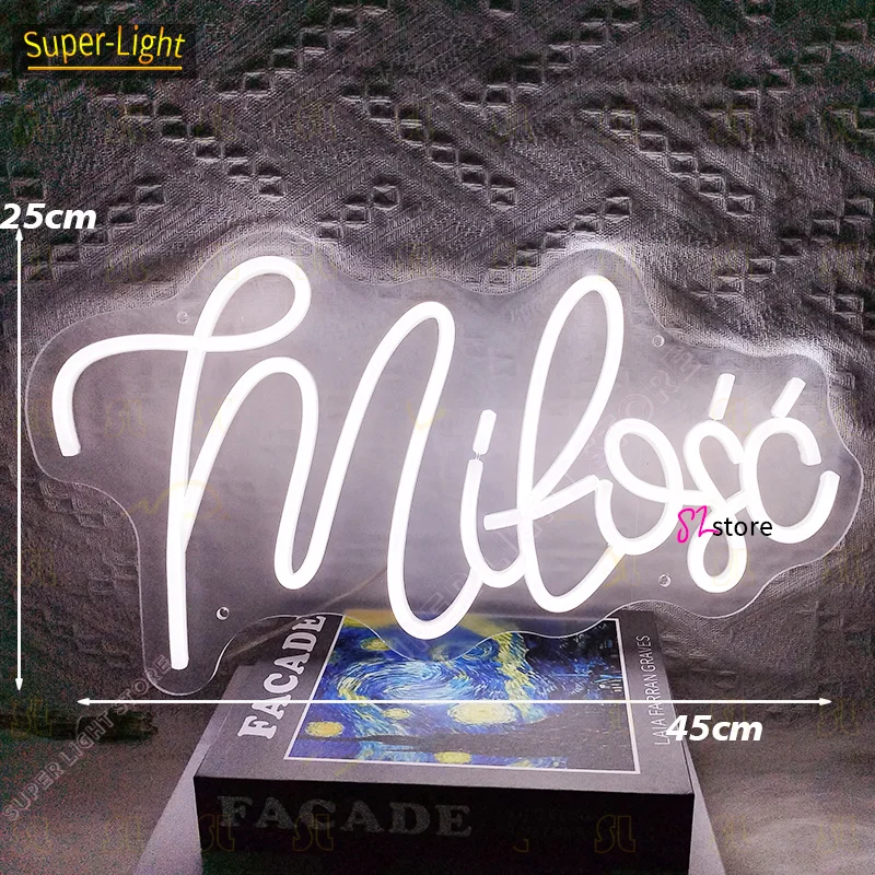 Imagem -03 - Personalizado Led Neon Sign Love Sinal Personalizado Milo Neon Lights Casamento Neon Sign Birthday Party Light