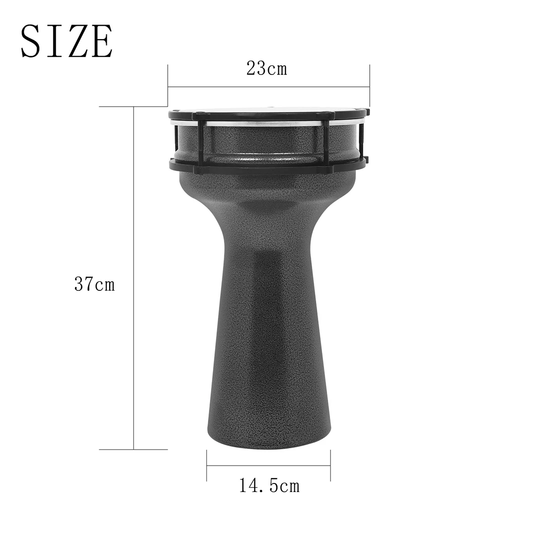 8 بوصة طبلة تركية طبلة عربية طبل الشرق الأوسط طبلة تركية سوداء أداة قرع معدنية محمولة مع الملحقات والأجزاء #3