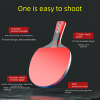 Professional Grade Ping Pong Racket One Two Three Star Single Handle Entertainment Training Racket For Students