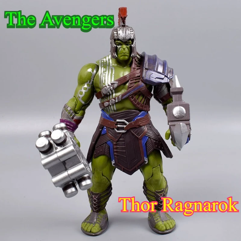 Figura de acción de Los Vengadores Thor Ragnarok Ddoll-gladiador Hulk armadura acción articulada decoración de oficina modelo regalo juguete ornamento