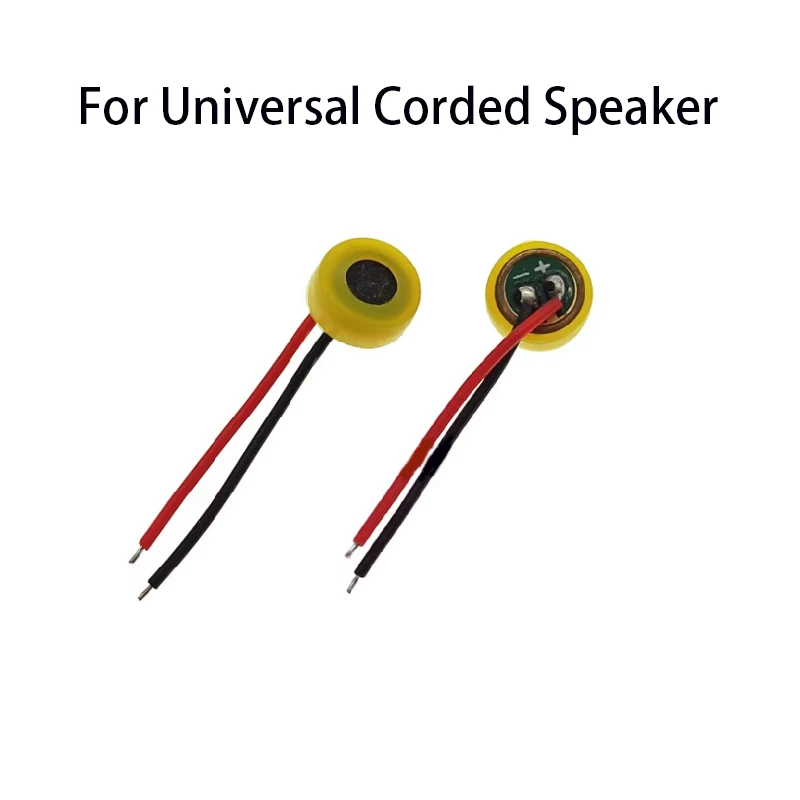 2PCS For Black Yellow  Universal Corded Speaker Solder Point Anti Noise and Anti Interference