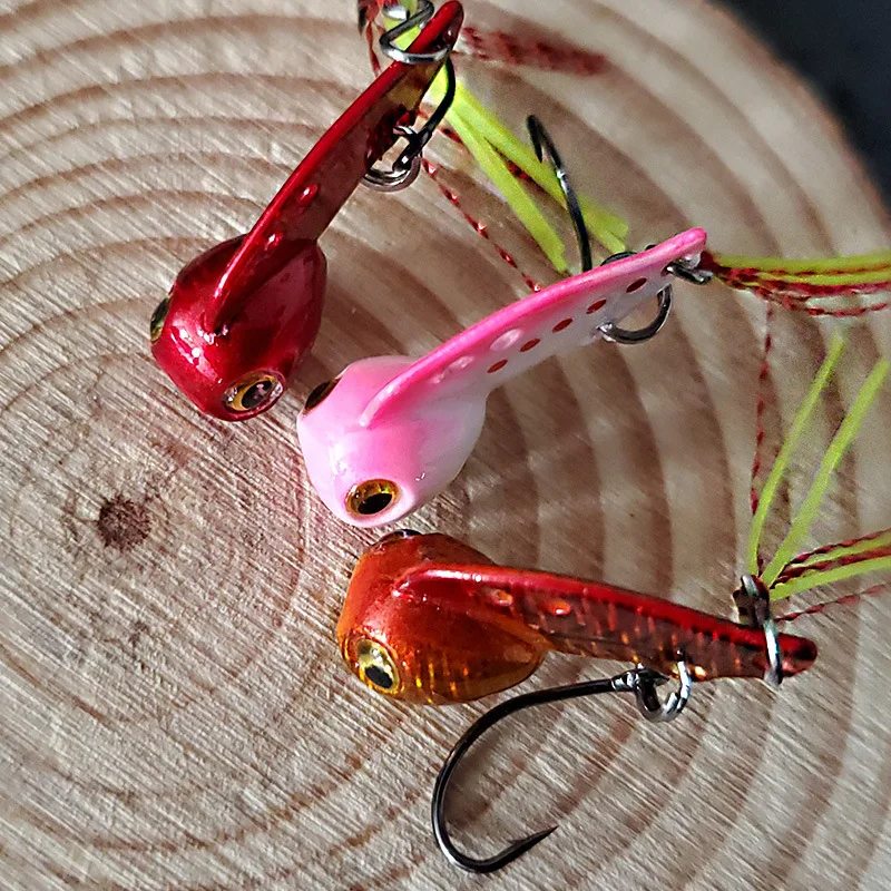 DUODUOYU 1 Stück Sinkender VIB Angelköder 3g/6g Mini-Crankbait Spinner-Köder Isca Künstlicher Harter Köder Angelzubehör