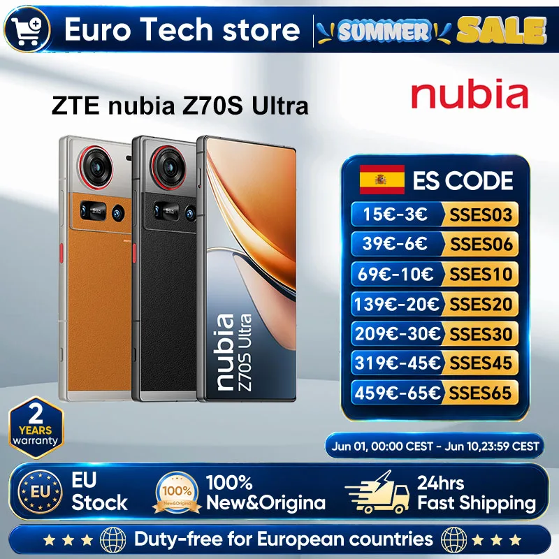 Nubia z70s ultra Photographer Edition 5G Smartphone Snapdragon 8 Elite Pantalla HD de 6,85 "1,5 K Lente de 35 mm 6600… — oferta en AliExpress