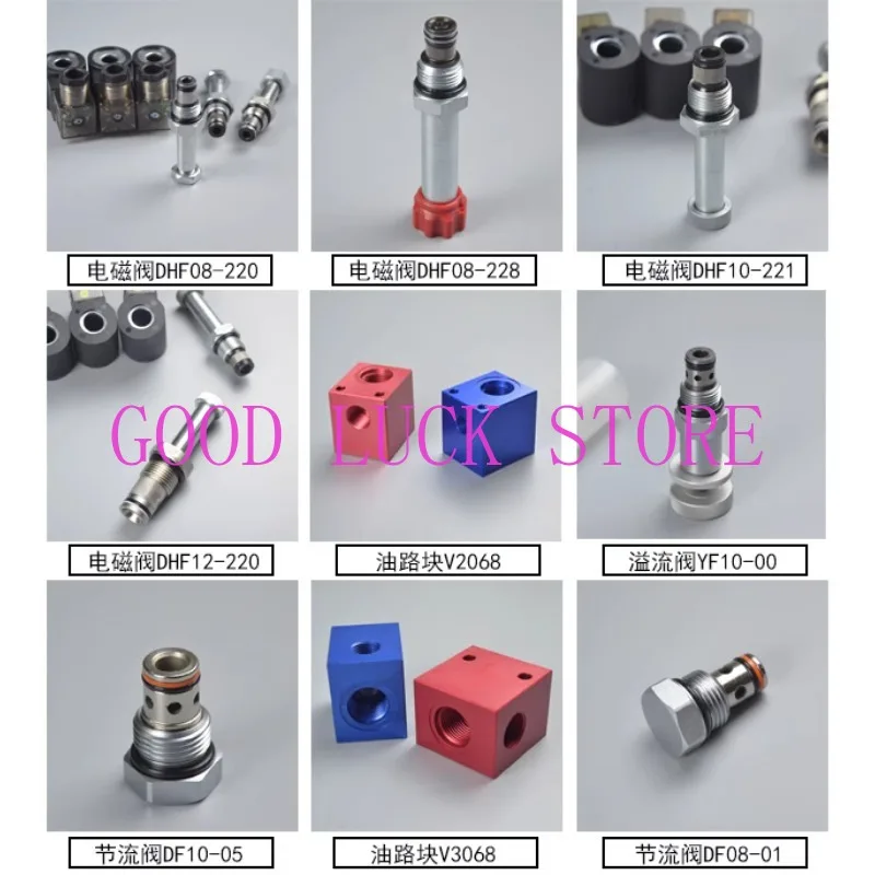 Threaded Insert Direct-acting Relief Valve YF08-00 Pressure Regulating Safety Hydraulic Valve Handle Adjustment RV08 CRV02