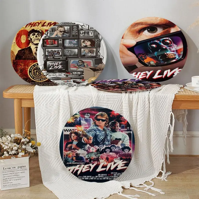 

They Live Classic Movie John Carpenter Creative Chair Cushion Soft Office Car Seat Comfort Breathable 45x45cm Buttocks Pad