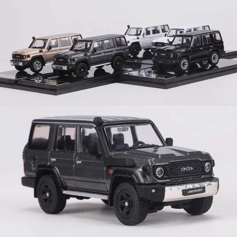 GCD Diecast Scala 1:64 LC70 Fuoristrada SUV Simulazione in lega Modello di auto Ragazzo adulto Collezione di giocattoli Regali souvenir Ornamenti statici