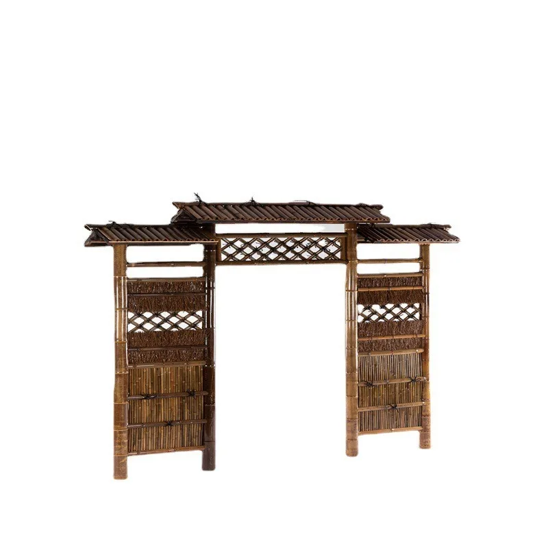 Outdoor bamboo gate  fence bamboo fence partition Japanese fence