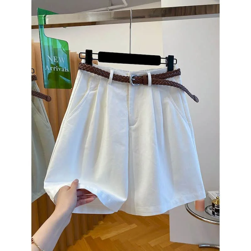 Cargo Shorts for Women Loose 2026 Summer Workwear Korean Style Five-point Pants Casual Vintage Short Trousers Women Clothing