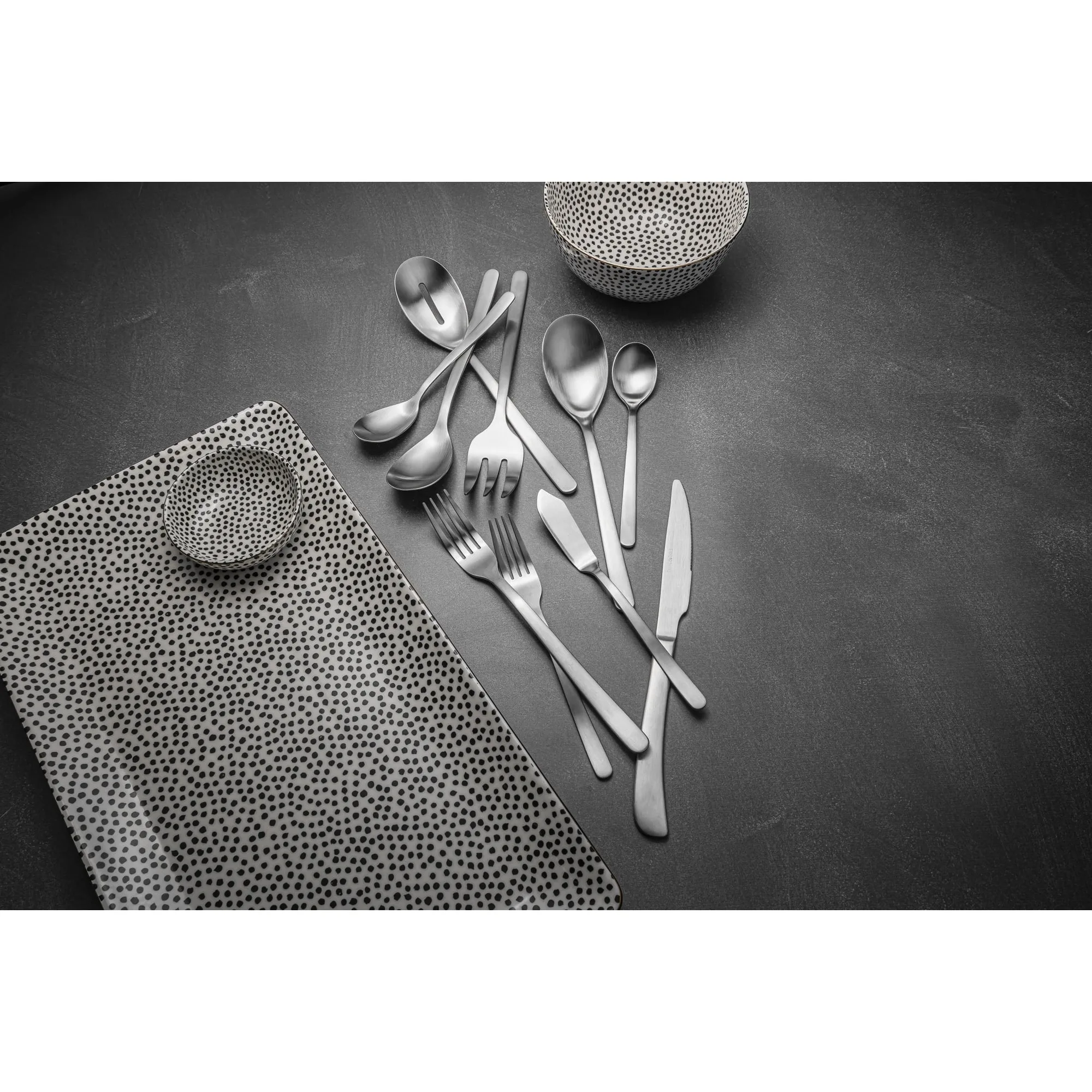 

Набор столовых приборов из нержавеющей стали, 55 предметов, сервис по 10 штук