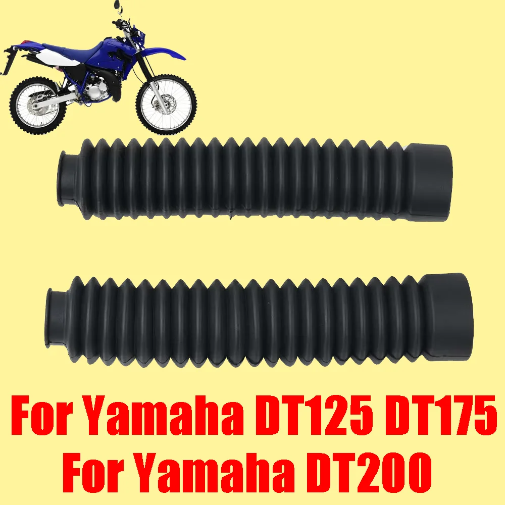 For Yamaha DT125 DT175 DT200 DT 125 200 Motorcycle Accessories Front Fork Cover Dust Gaiter Boots Shock Absorber Guard Protector