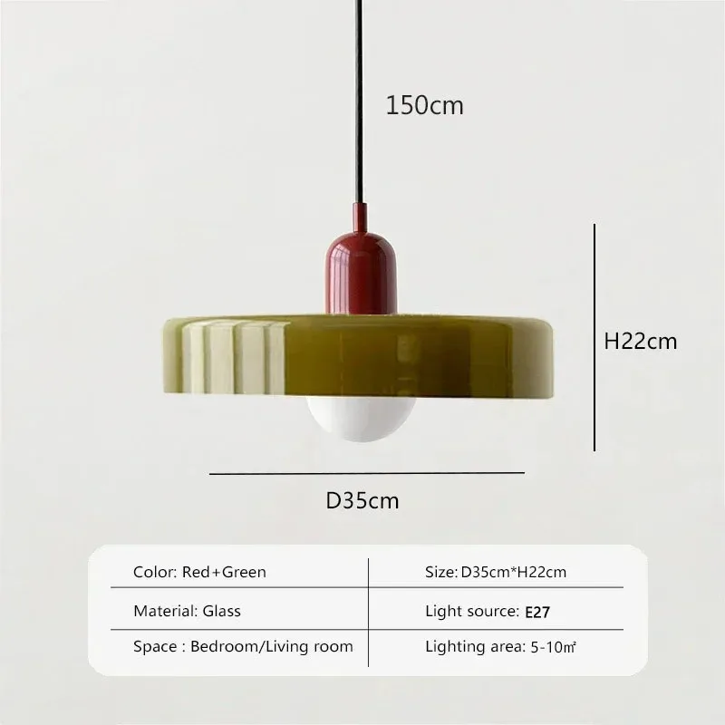 35 cm Nordic Retro Glazen Hanglampen Indoor E27 LED Kroonluchter Woonkamer Eetkamer Slaapkamer Keuken Decoratieve verlichting Groot