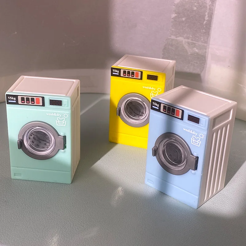 1:12 ドールハウスミニチュア洗濯機家電洗濯モデル装飾おもちゃごっこ遊びおもちゃ男の子と女の子用 1 個