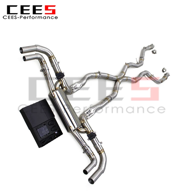 

cees for Mercedes-Benz GLE580 4.0L 2016-2024 Catback Exhaust Muffler Racing Stainless Steel Exhaust System with Valve Control