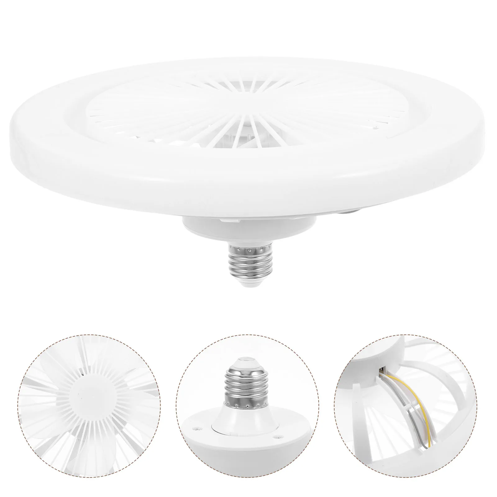 

1 Set Led Lamp E27 Socket Energy Efficient Adjustable Brightness Bedroom Light Small Compact Fixture Socket Ceiling Fan Ceiling