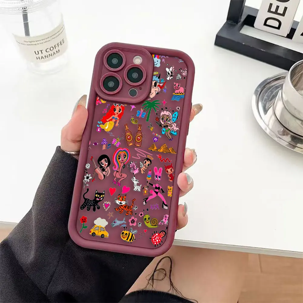 Girl K-Karol G Manana Sera Bonito Luxtury Phone Case For iPhone Apple 15 14 12 13 11 Pro 8 7 SE Plus X XR XS Max Case Funda Capa