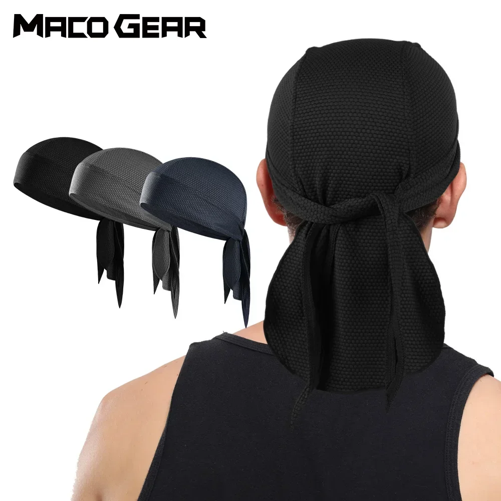 

Summer Cycling Caps Durags Men Quick-drying Soft Beanies Doo Rags Sport Hiking Running Bicycle Helmet Liner Head Wrap Pirate Hat