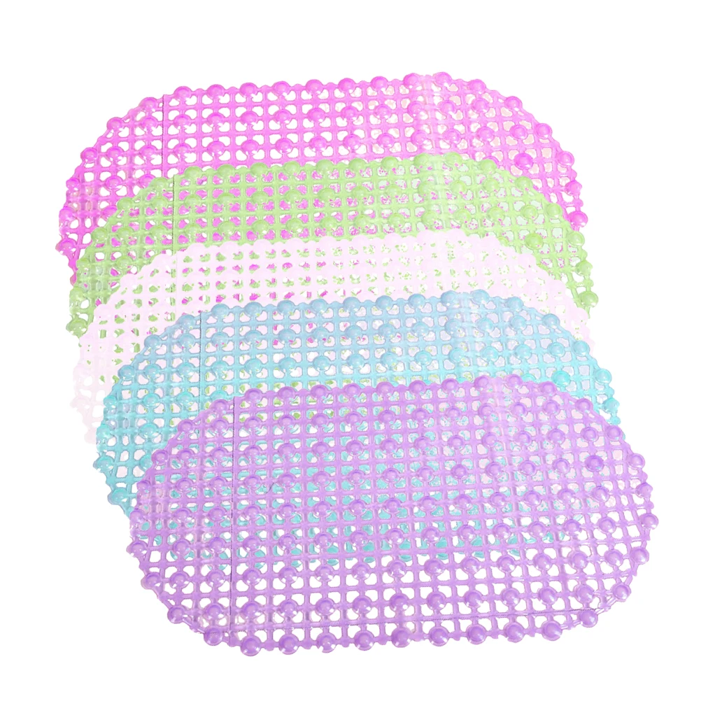 

2PCS Bathroom Anti Pads PVC Non Floor Mats Eco Friendly Fast Drainage Lightweight Bathtub Mat Cups for Wet