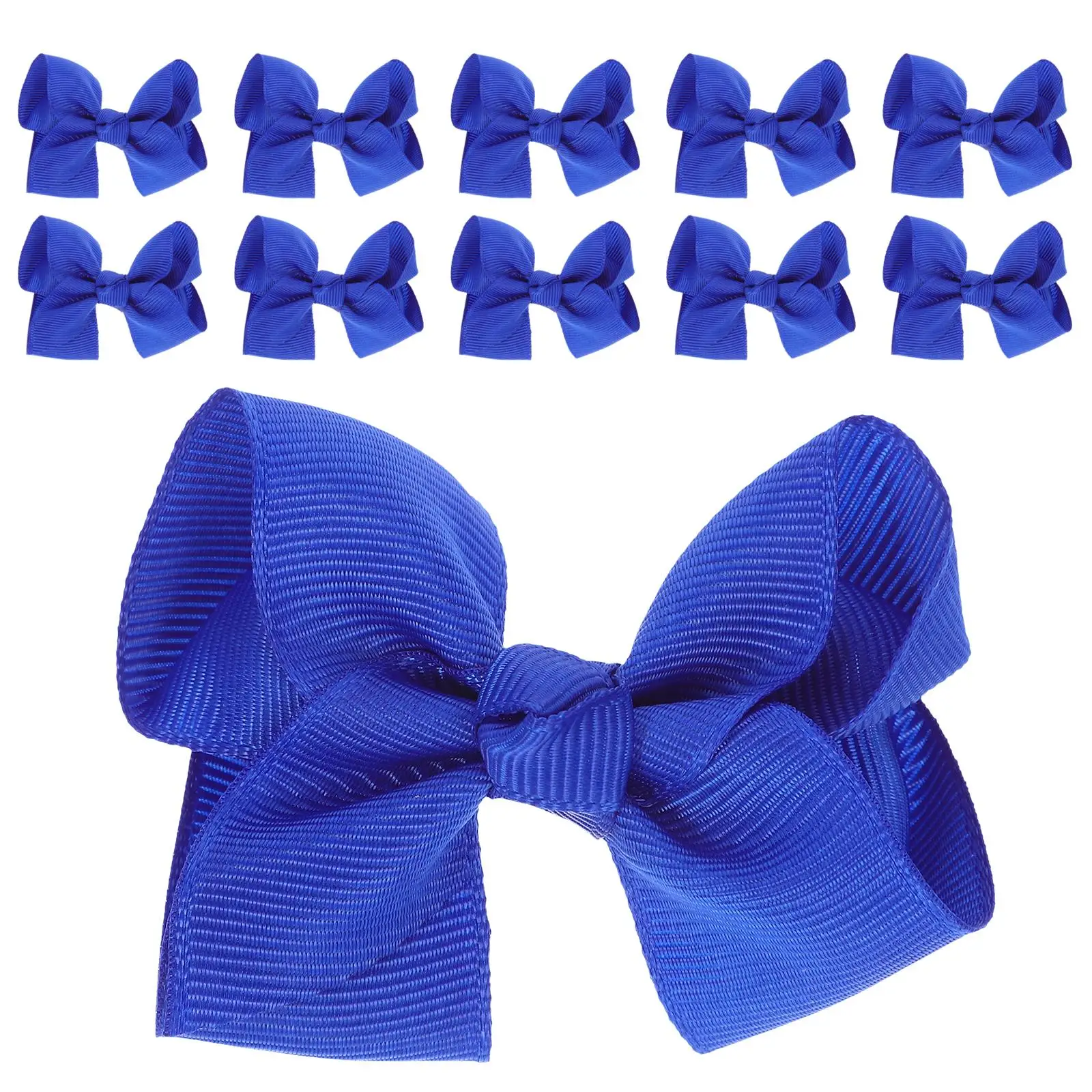 

12 Pcs Bowknot Hair Clips Girls Hair Bows Bright Solid Barrettes Elasticity Accessories Birthday Gifts
