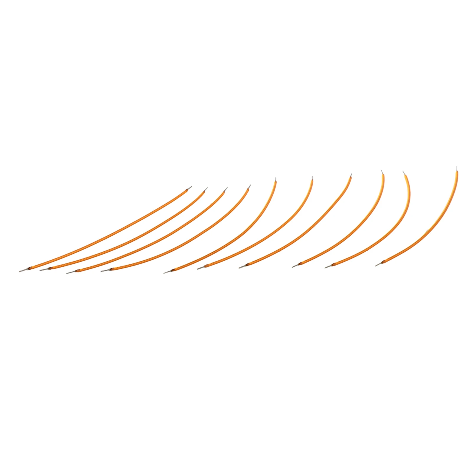 10pcs Flexible Filament Lamp Parts Bulb Filament with Diodes 2200K for Use in Handmade Lighting and Bulb Replacement DC3V