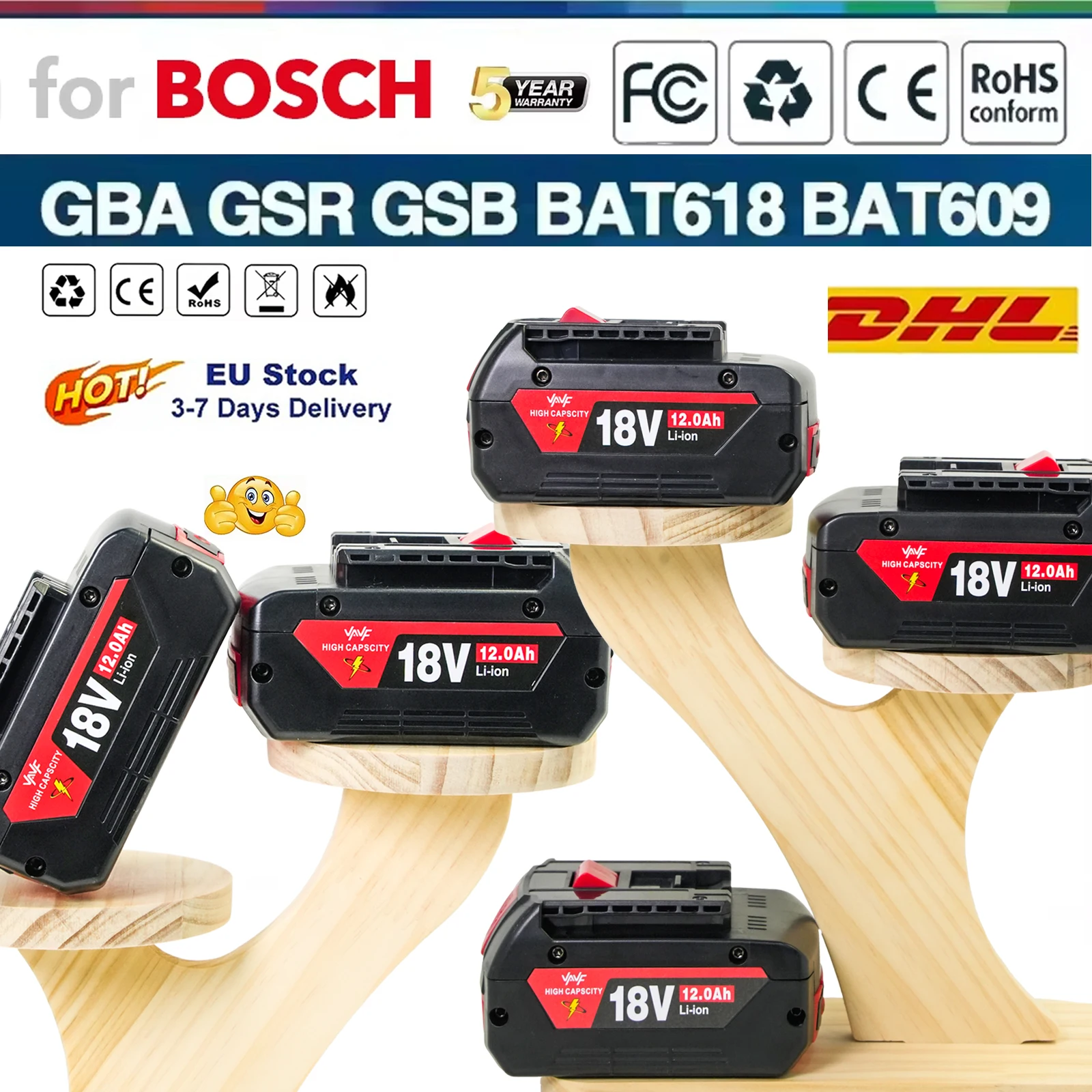 For Bosch🍉18V 12.0A…