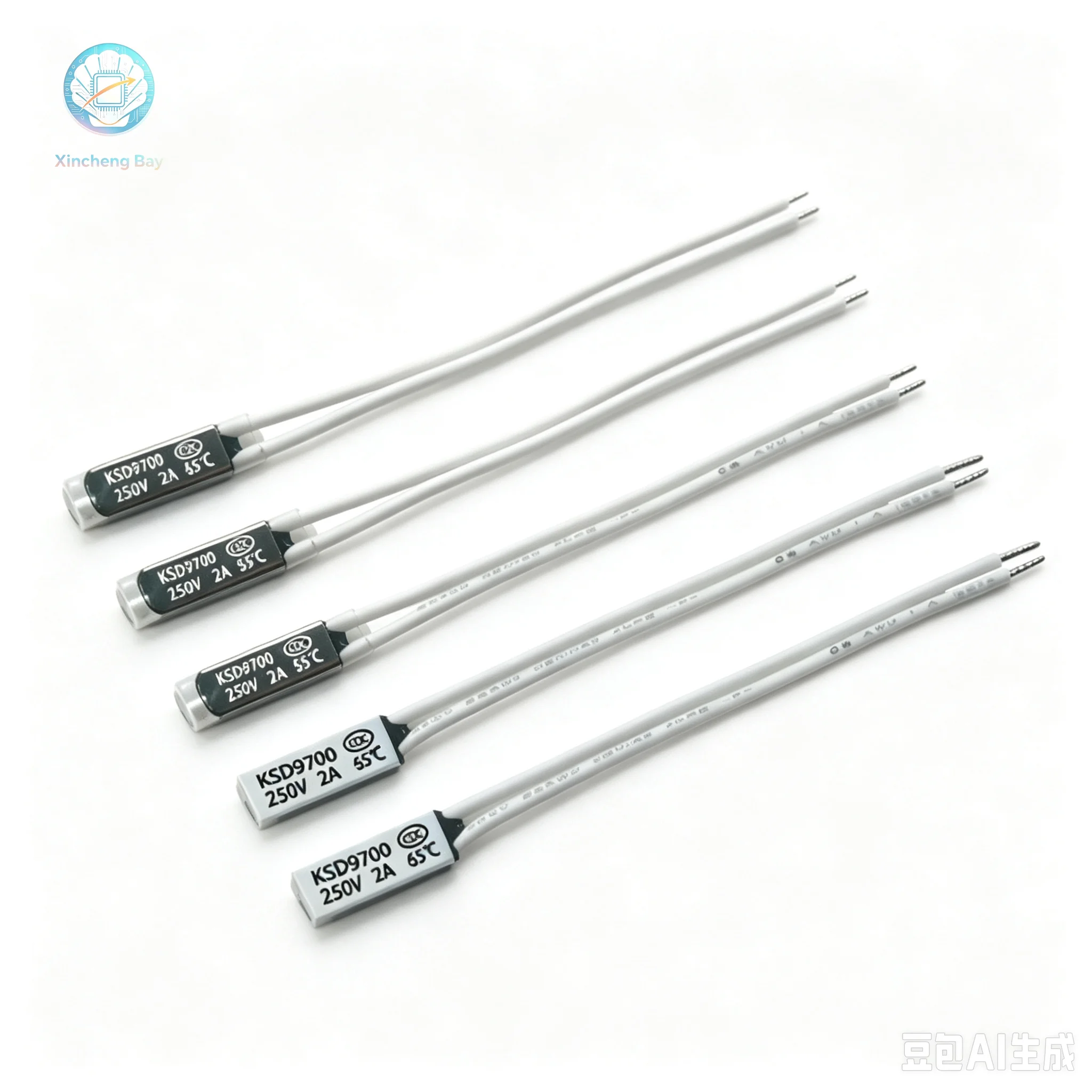 KSD9700/TB02 2A Lithium Battery Ultra Small Volume Thermal Protector 40C-150C 15*5.4*2.4mm Temperature Control Switch